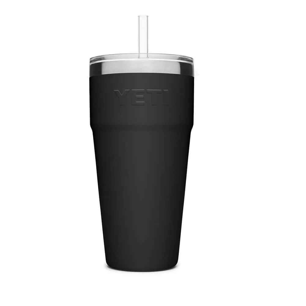 21071500644 TERMO RAMBLER 26oz STRAW CUP NEGRO MARCA YETI