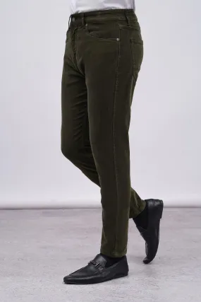 5 POCKET CORDUROY PANT OLIVE