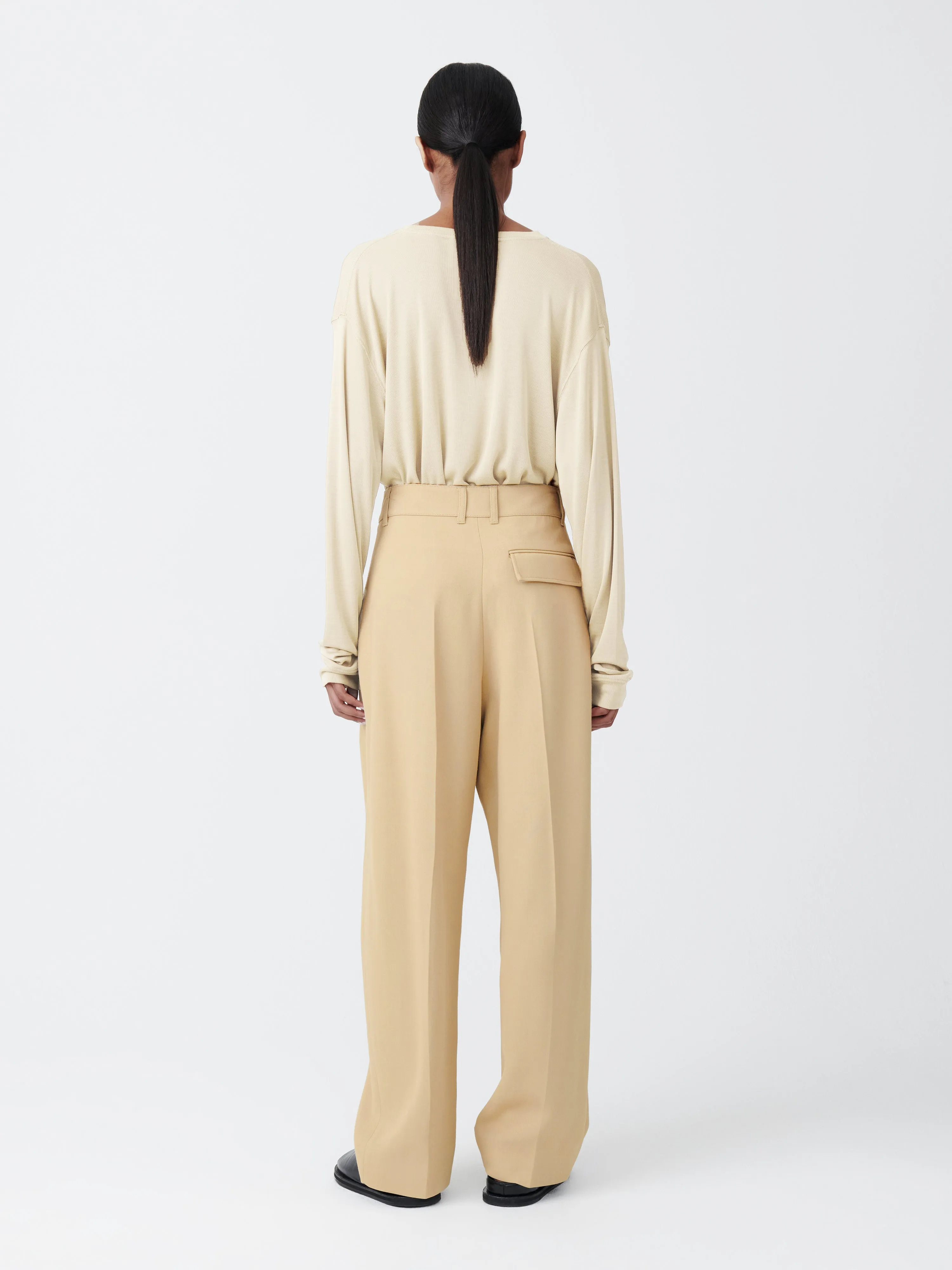 Acuna Viscose Pant in Sand