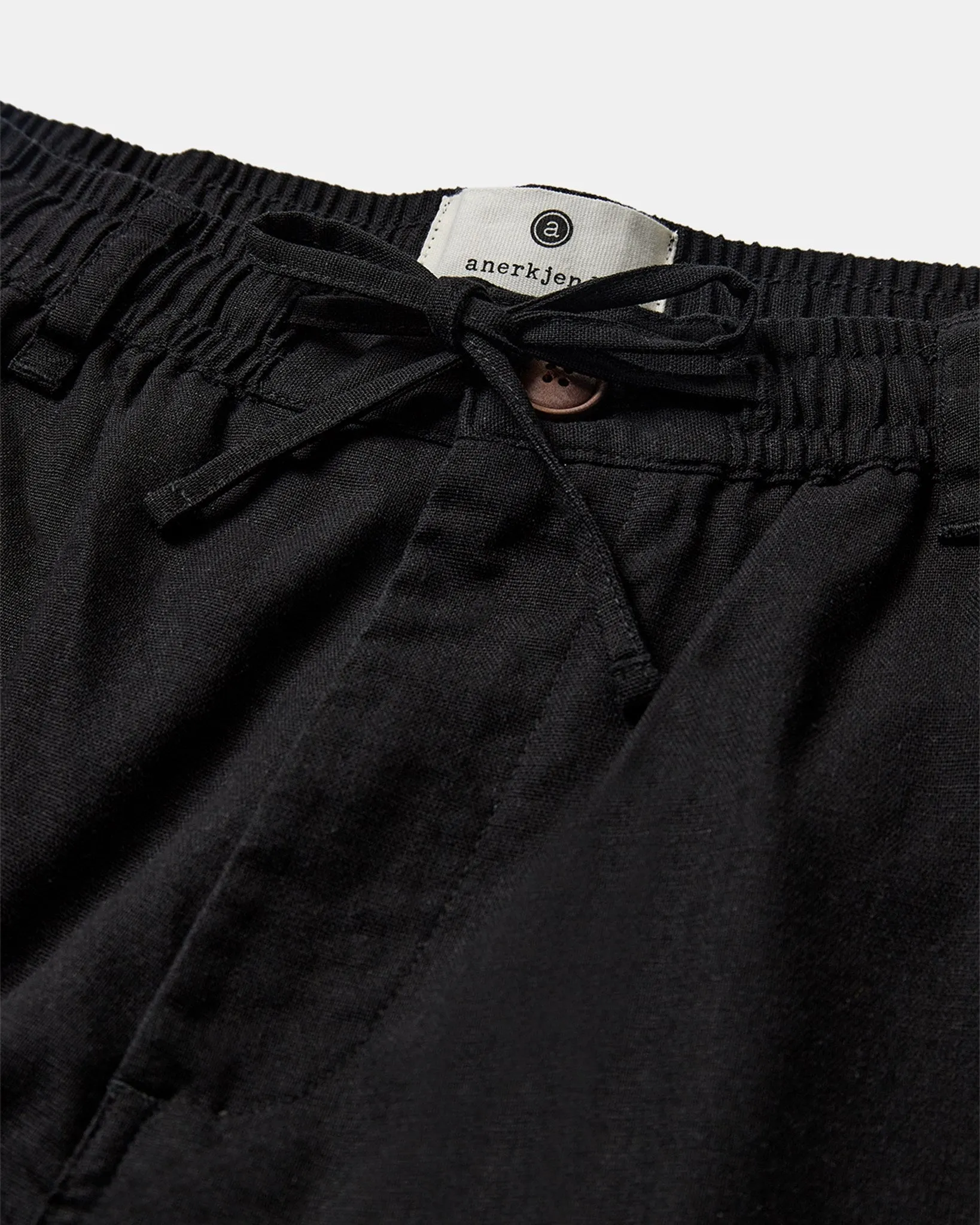 AKJAN COT/LINEN ELA PANTS - Caviar