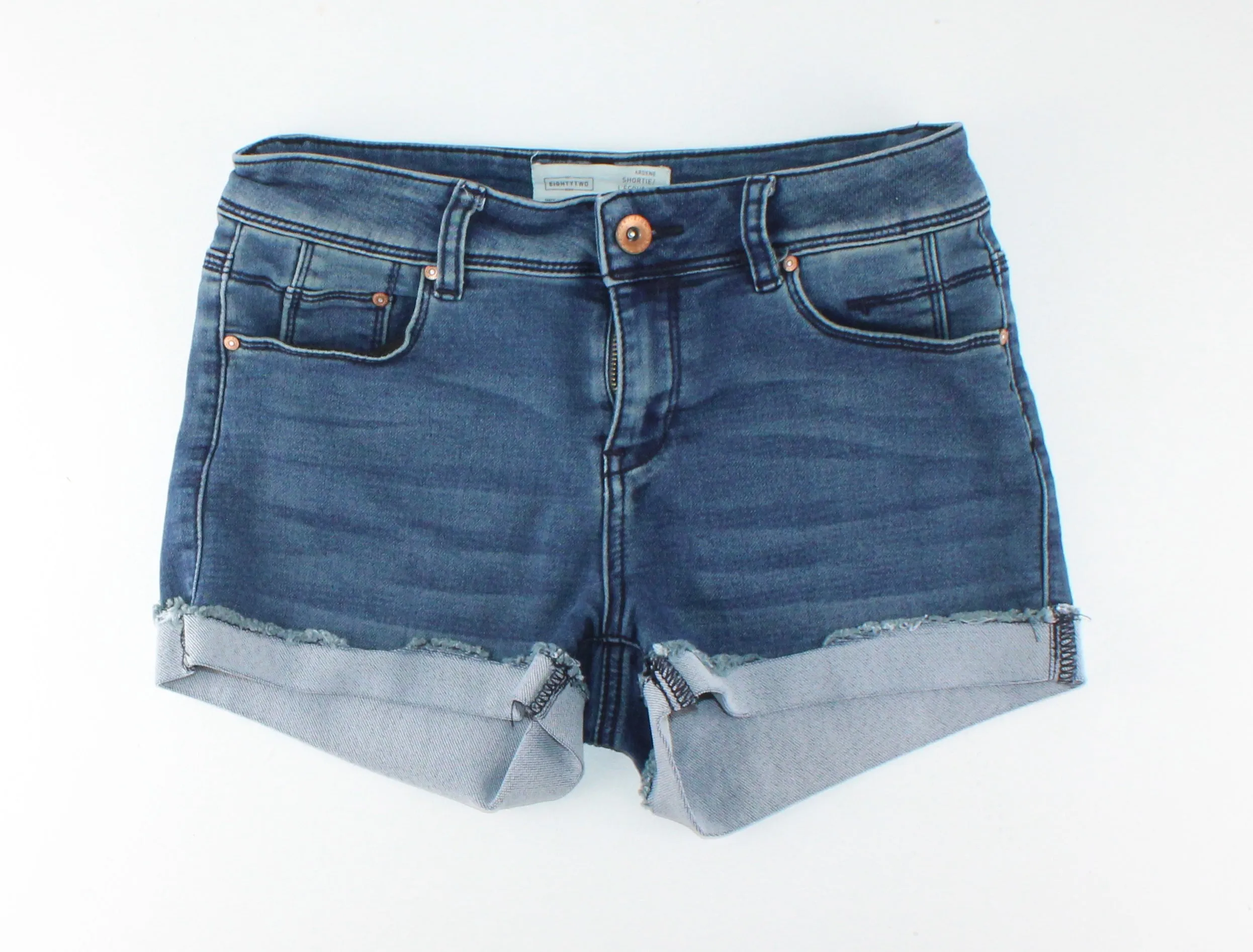 ARDENE DARK WASH JEAN SHORTS LADIES 5 EUC