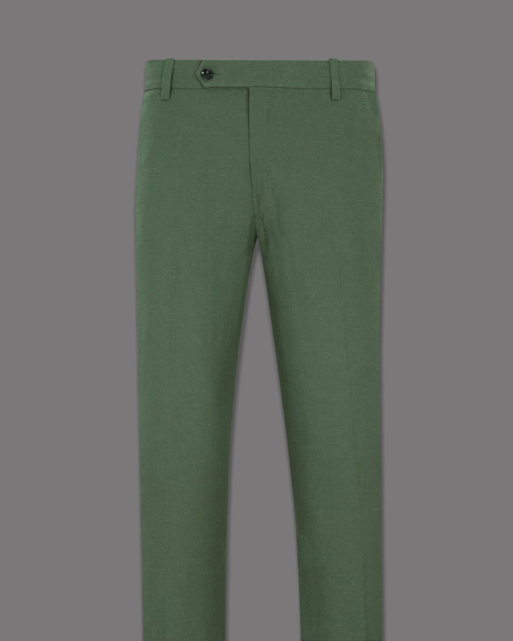 Asparagus Green Luxurious Linen Pant