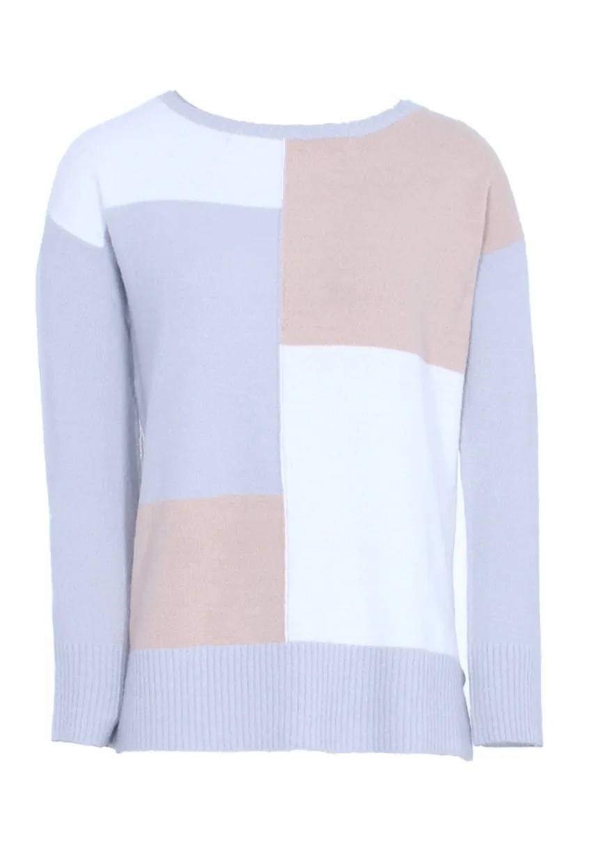 Beige Patchwork Jumper