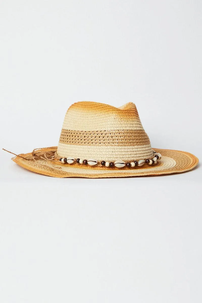 Beige Straw Cowboy Hat