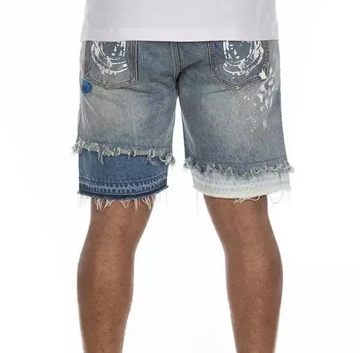 Billionaire Boys Club BB Horizon Jean Shorts Blue Glow 841-4108-BLUE GLOW