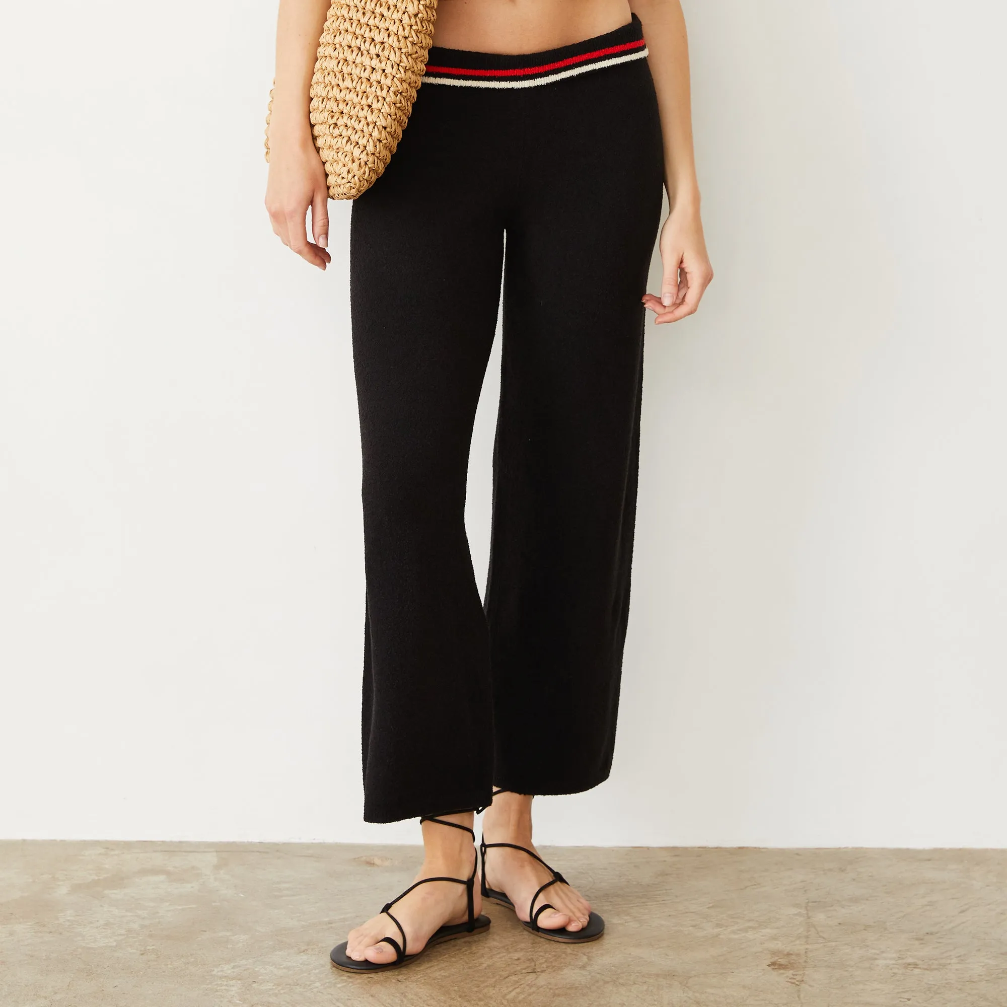 Boucle Knit Crop Pant