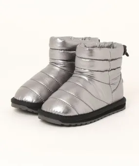 Briggs Kid's Puffer Boot - Metallic Silver