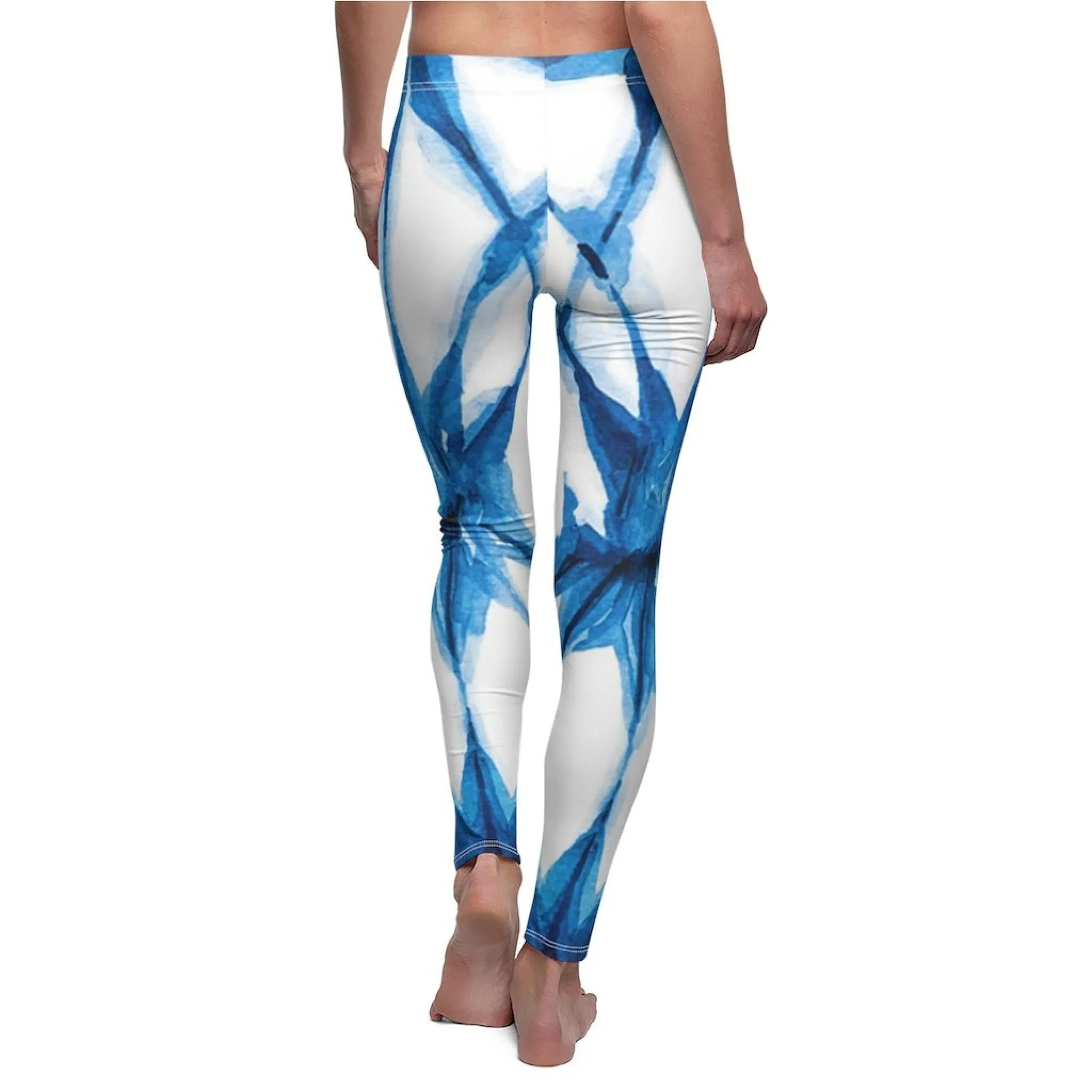 Bynelo Tie Dye Stripy Women's Casual Leggings