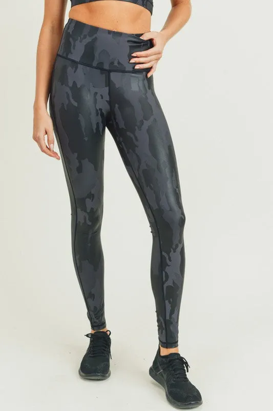 Camo Foil Highwaist Leggings