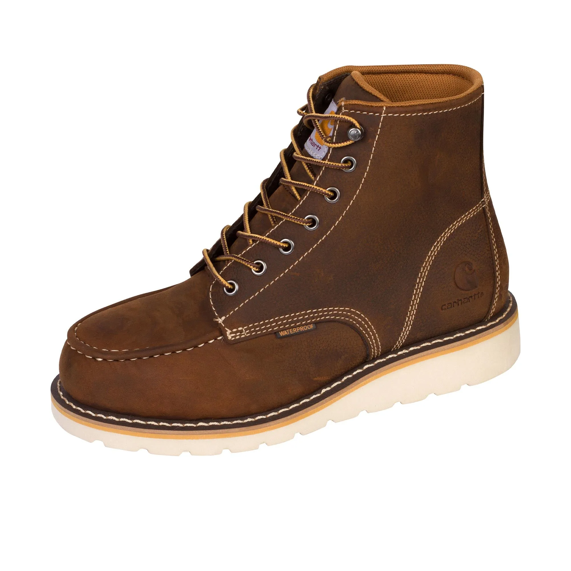 Carhartt 6 Inch Moc Steel Toe Dark Brown Oil Tanned