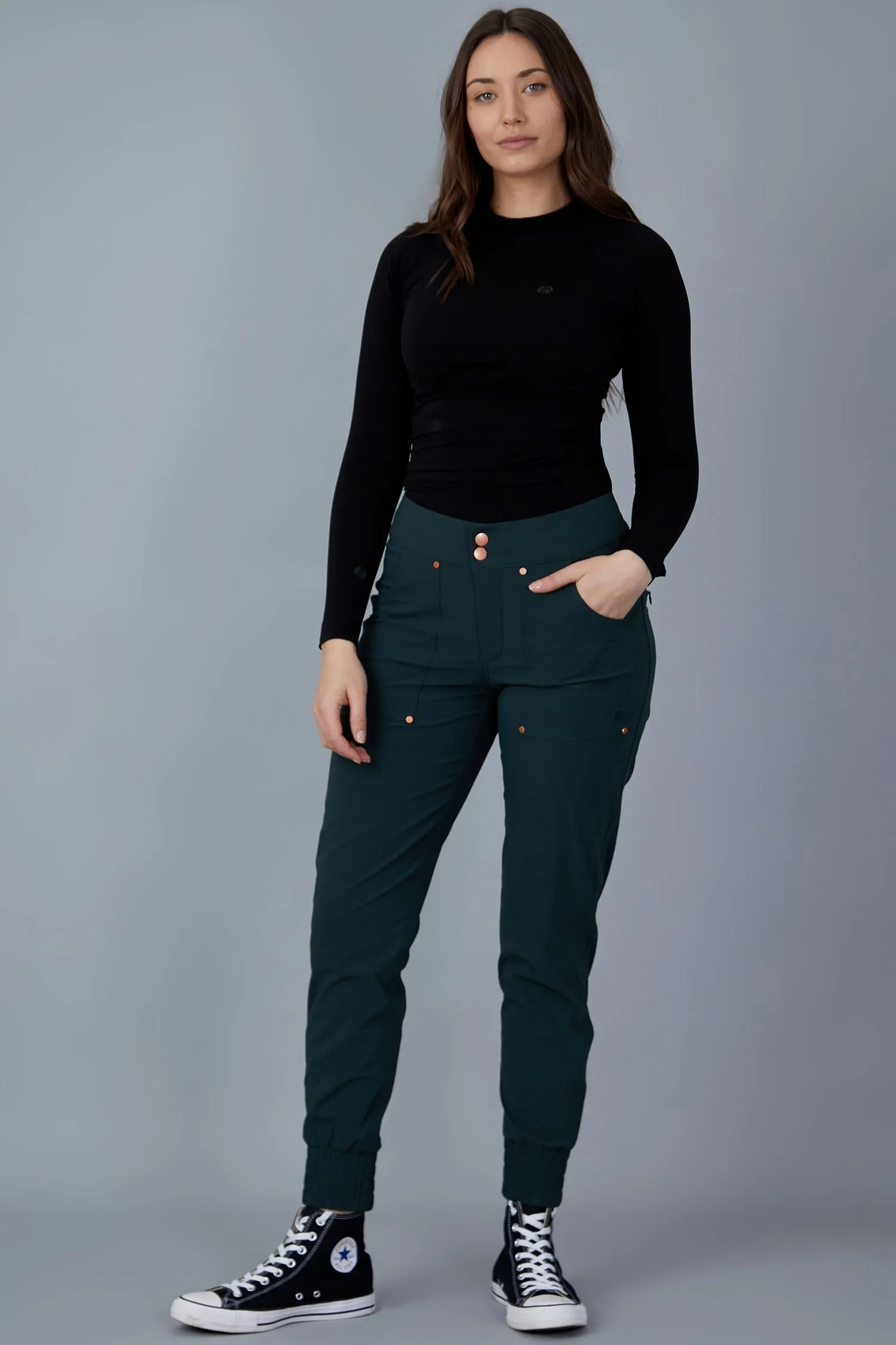 Casual Stroll Pants - Forest Green