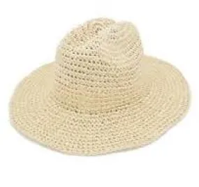 Crochet Straw Sun Hat