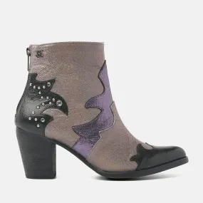 Dames Enkellaarsjes 85.609 Purple-Multi