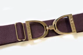 ELLANY FIG- 1.5" GOLD STIRRUP EQUESTRIAN ELASTIC BELT