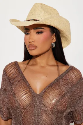 Good Vibes Cowboy Hat - Natural/Combo