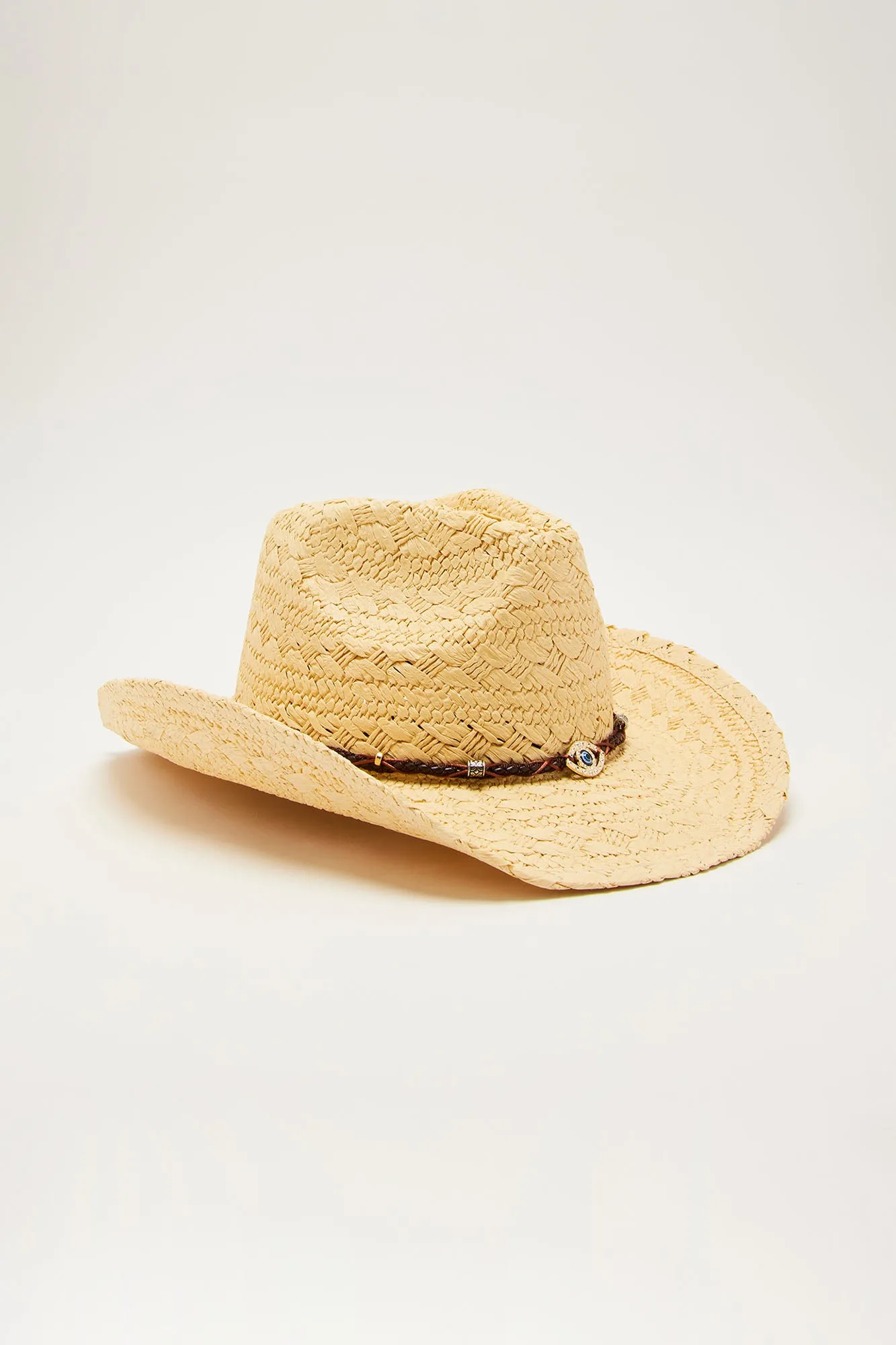 Good Vibes Cowboy Hat - Natural/Combo