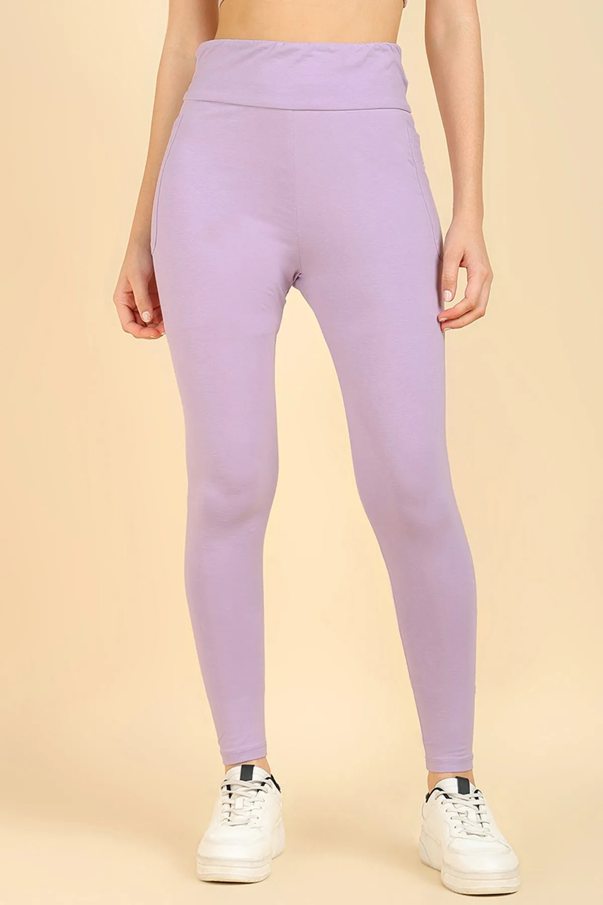 High Waist Lavender Mom Legging