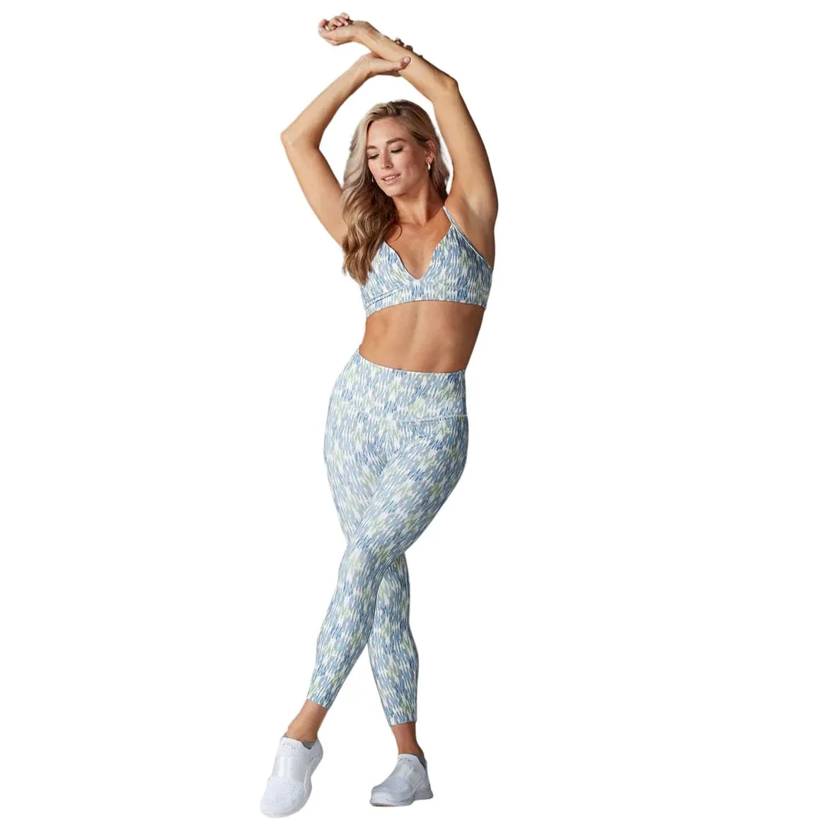 HIGH WAISTED 7/8 TIGHT - SKY IKAT