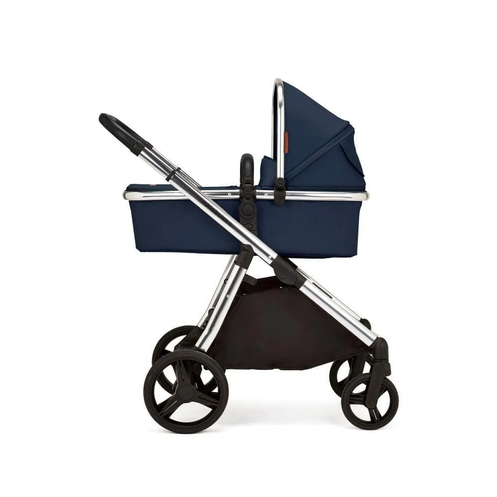 Ickle Bubba Eclipse 2 in 1 Carrycot & Pushchair - Chrome / Midnight Blue / Black