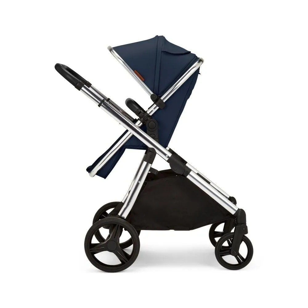 Ickle Bubba Eclipse 2 in 1 Carrycot & Pushchair - Chrome / Midnight Blue / Black