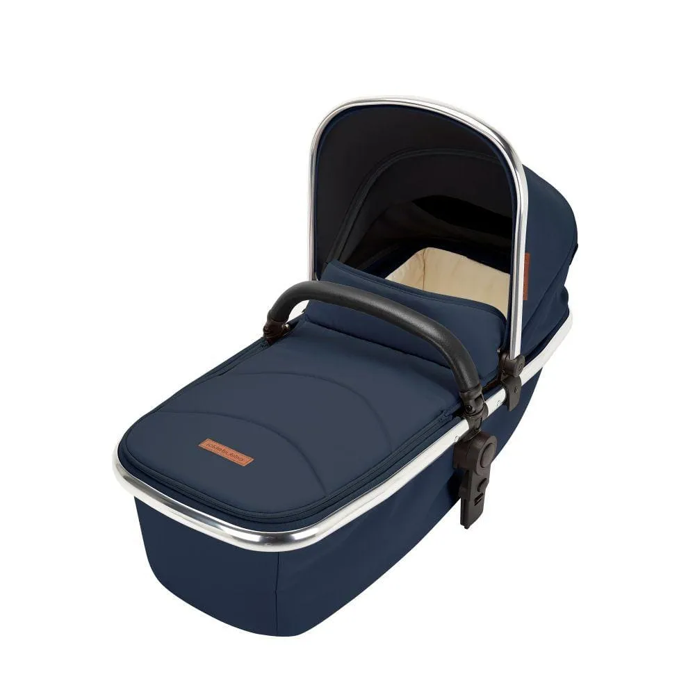 Ickle Bubba Eclipse 2 in 1 Carrycot & Pushchair - Chrome / Midnight Blue / Black