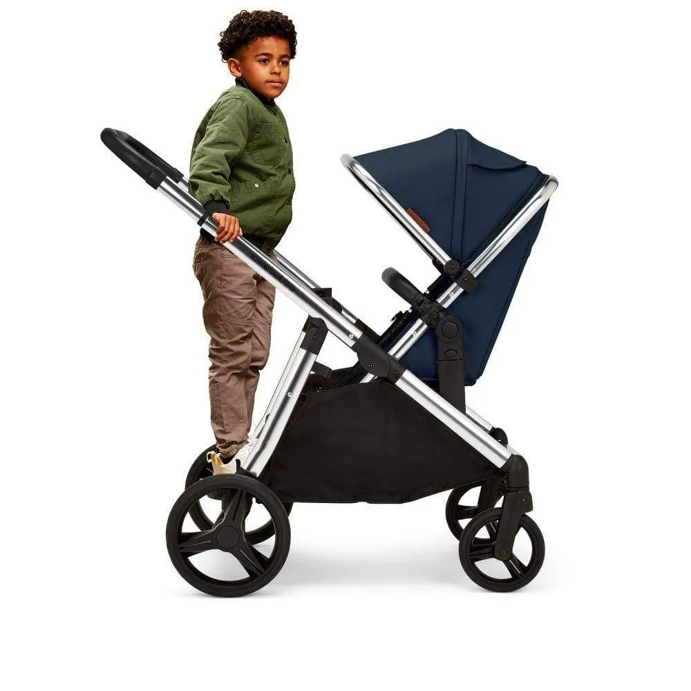 Ickle Bubba Eclipse 2 in 1 Carrycot & Pushchair - Chrome / Midnight Blue / Black