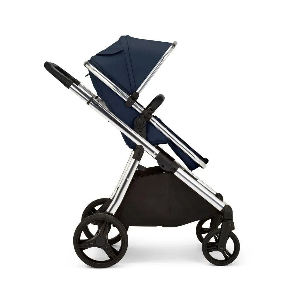 Ickle Bubba Eclipse 2 in 1 Carrycot & Pushchair - Chrome / Midnight Blue / Black