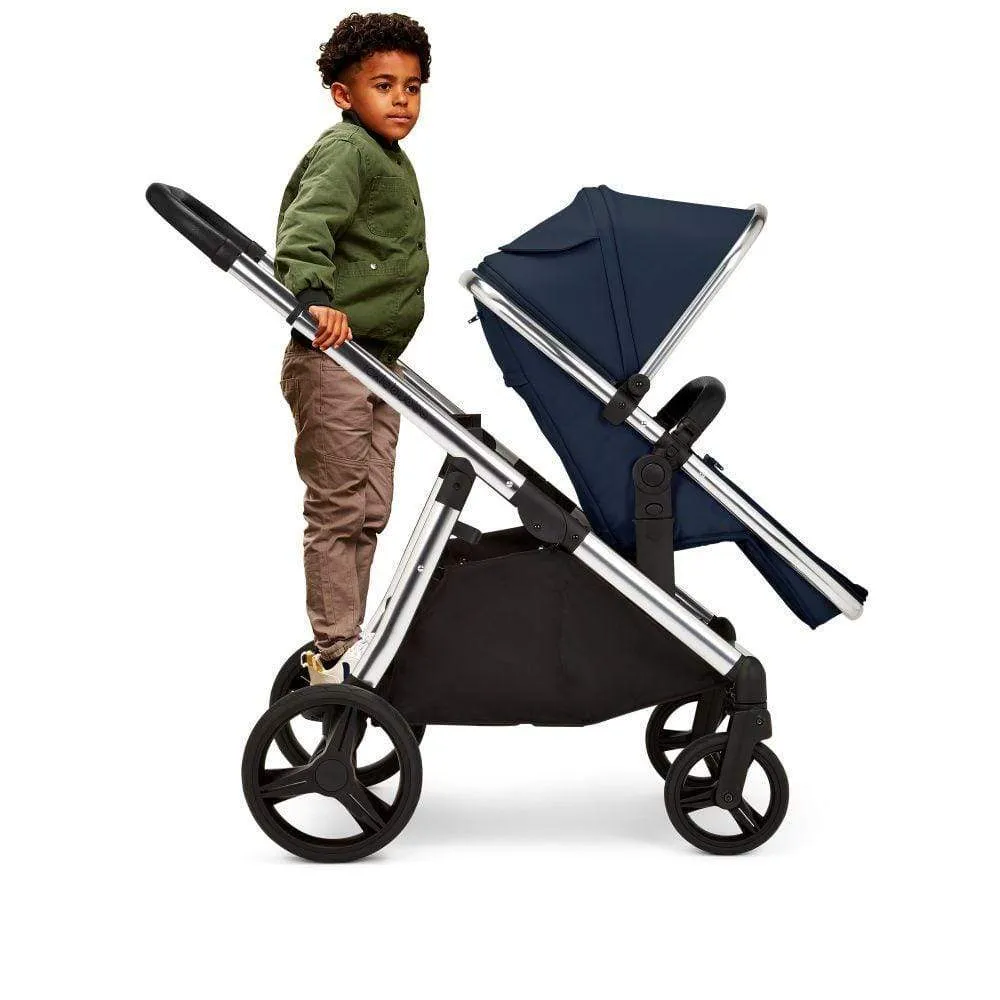 Ickle Bubba Eclipse 2 in 1 Carrycot & Pushchair - Chrome / Midnight Blue / Black