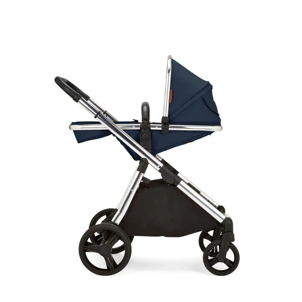 Ickle Bubba Eclipse 2 in 1 Carrycot & Pushchair - Chrome / Midnight Blue / Black