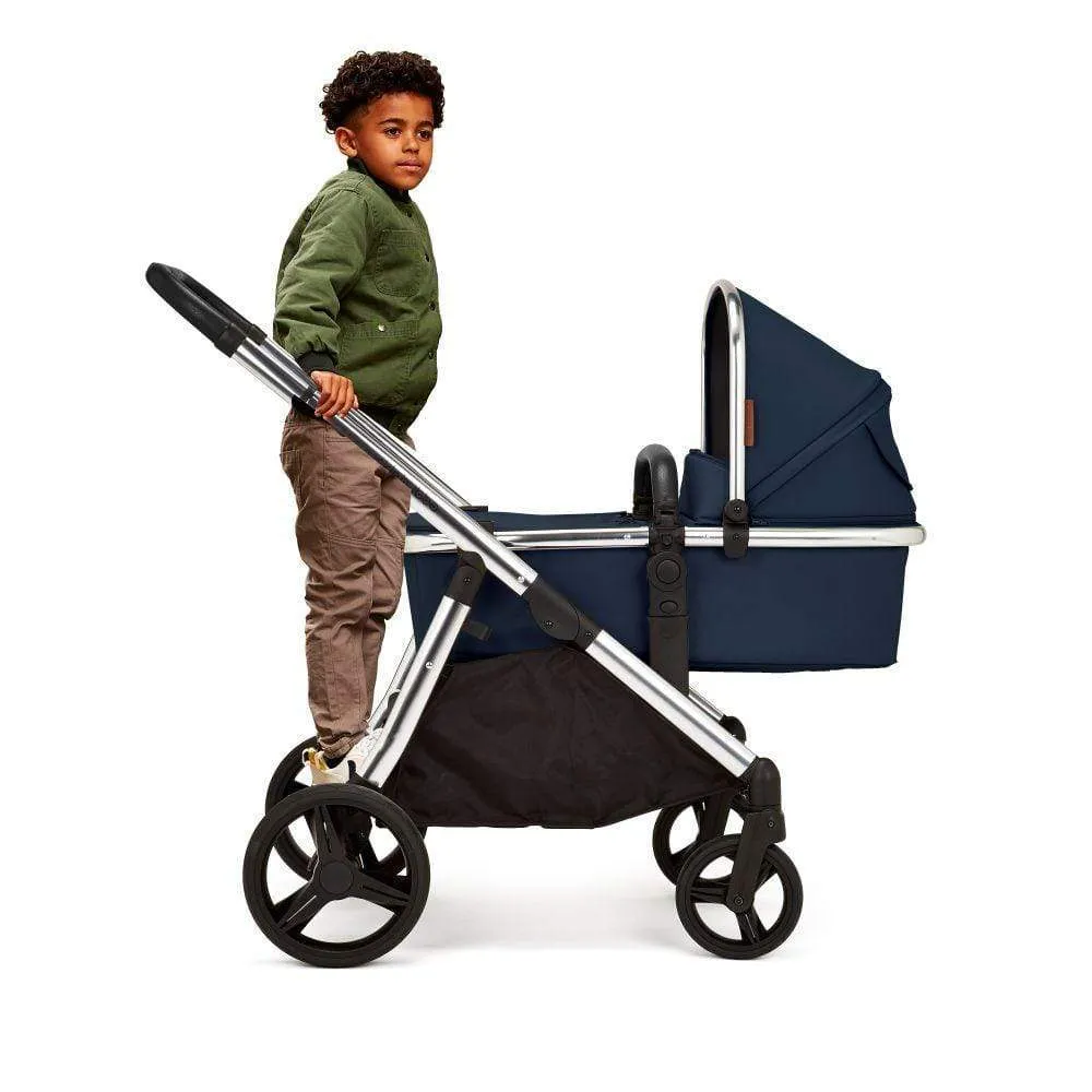 Ickle Bubba Eclipse 2 in 1 Carrycot & Pushchair - Chrome / Midnight Blue / Black