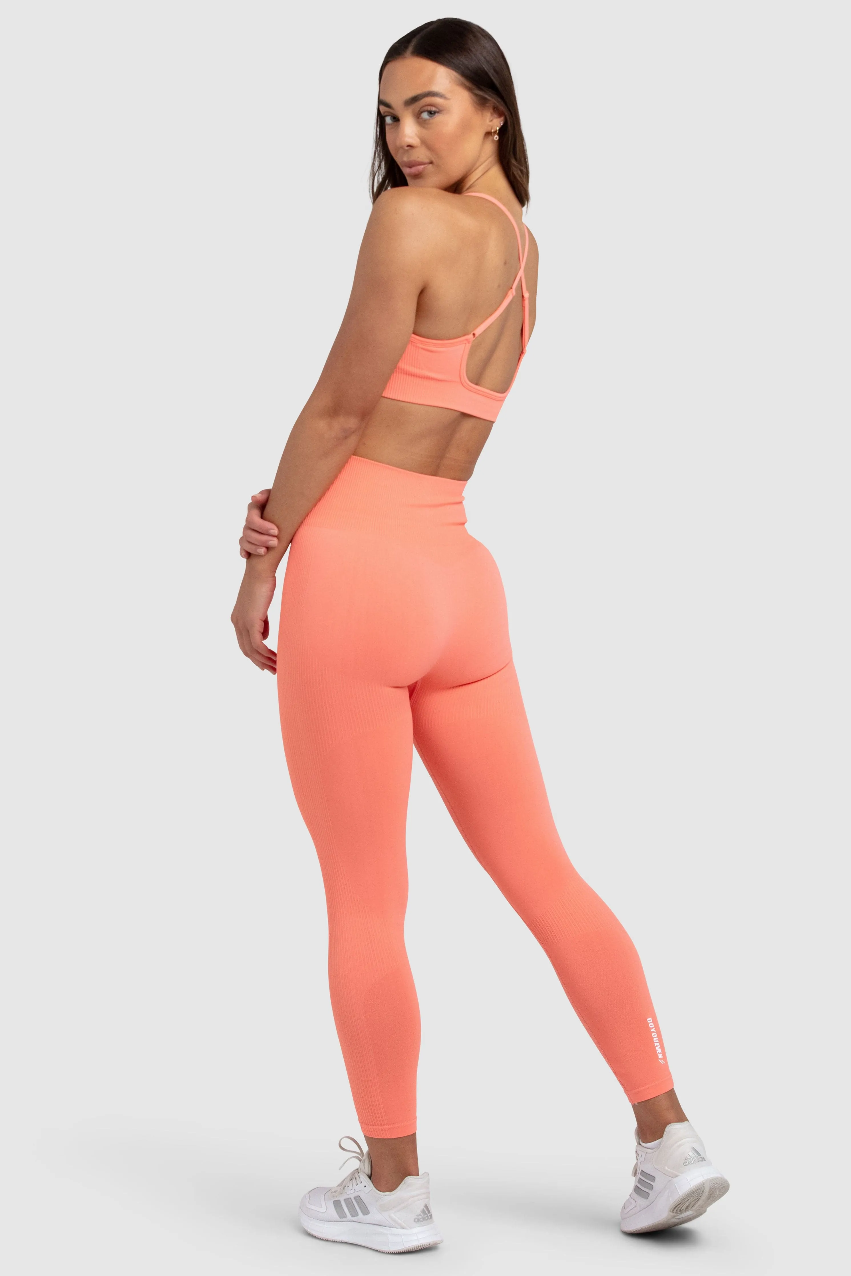 Impact Solid Leggings - Peach