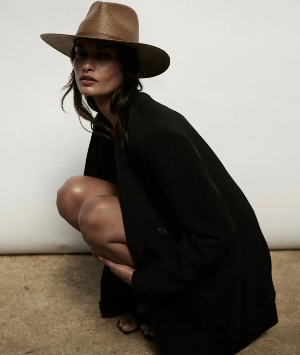 Janessa Leone Sherman Hat Brown