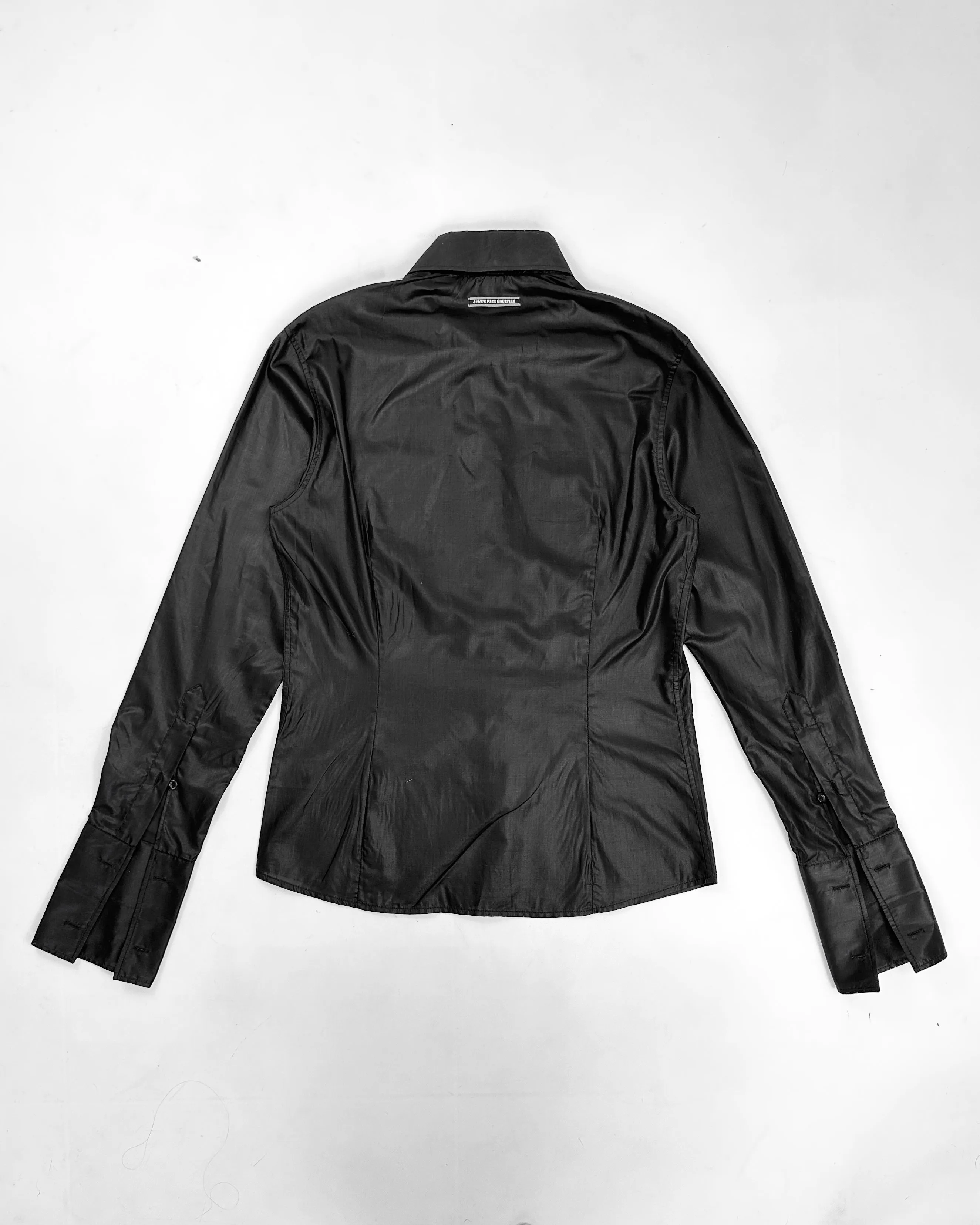 Jean Paul Gaultier Black Satin Shirt 1990's