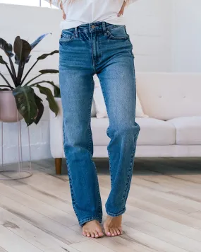 Optimized title: Stylish KanCan Kathleen Non-Distressed Straight Jeans for Women