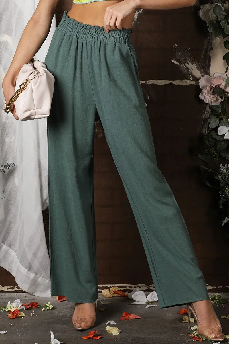 Linen Pants w/Side Pocket