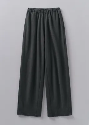 Loop Back Jersey Wide Leg Pants | Charcoal