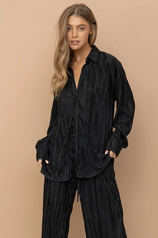 Manning Pleated Blouse Pants Set [ONLINE EXCLUSIVE]