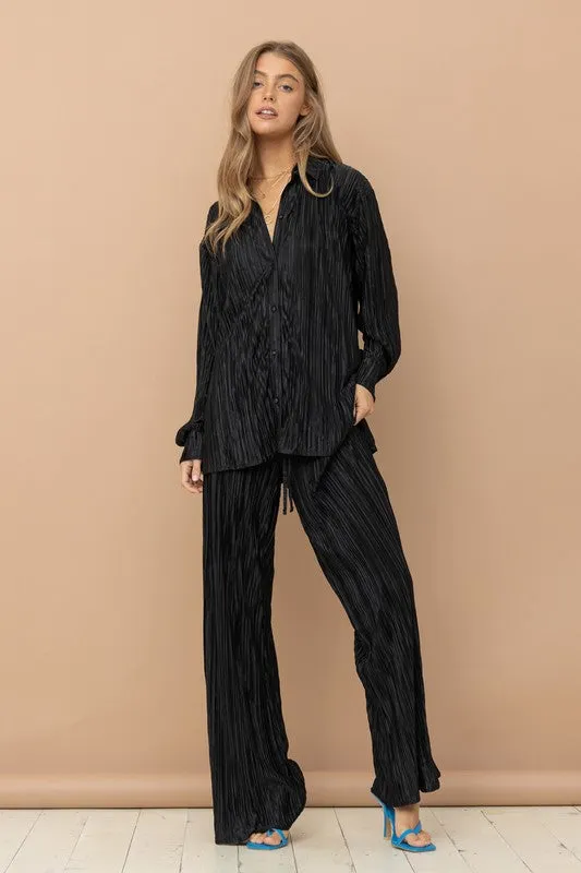 Manning Pleated Blouse Pants Set [ONLINE EXCLUSIVE]