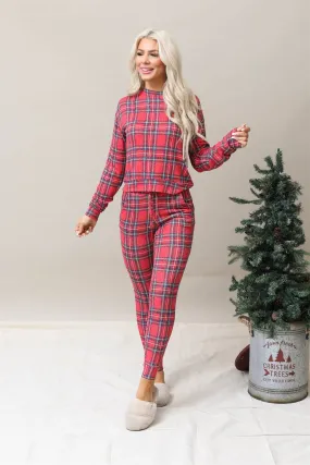 Mapale Plaid Lounge Set