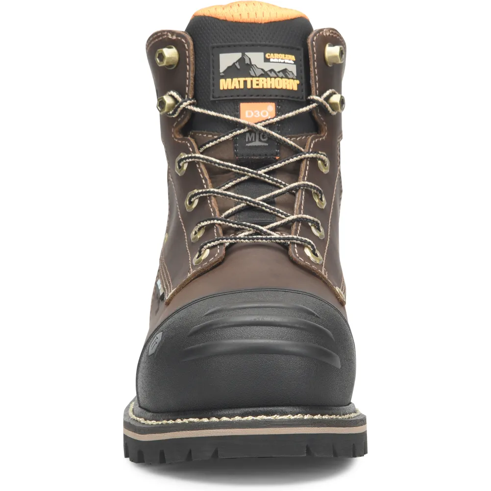 Matterhorn Men's Ibeam 6" WP Comp Toe Metguard Work Boot Brown - MT2546