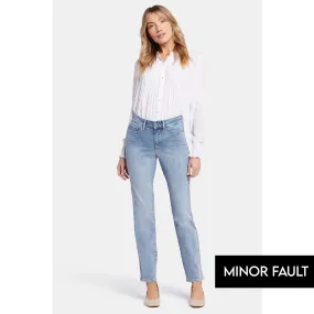 (Minor Fault) Light Blue High Rise Straight Jeans