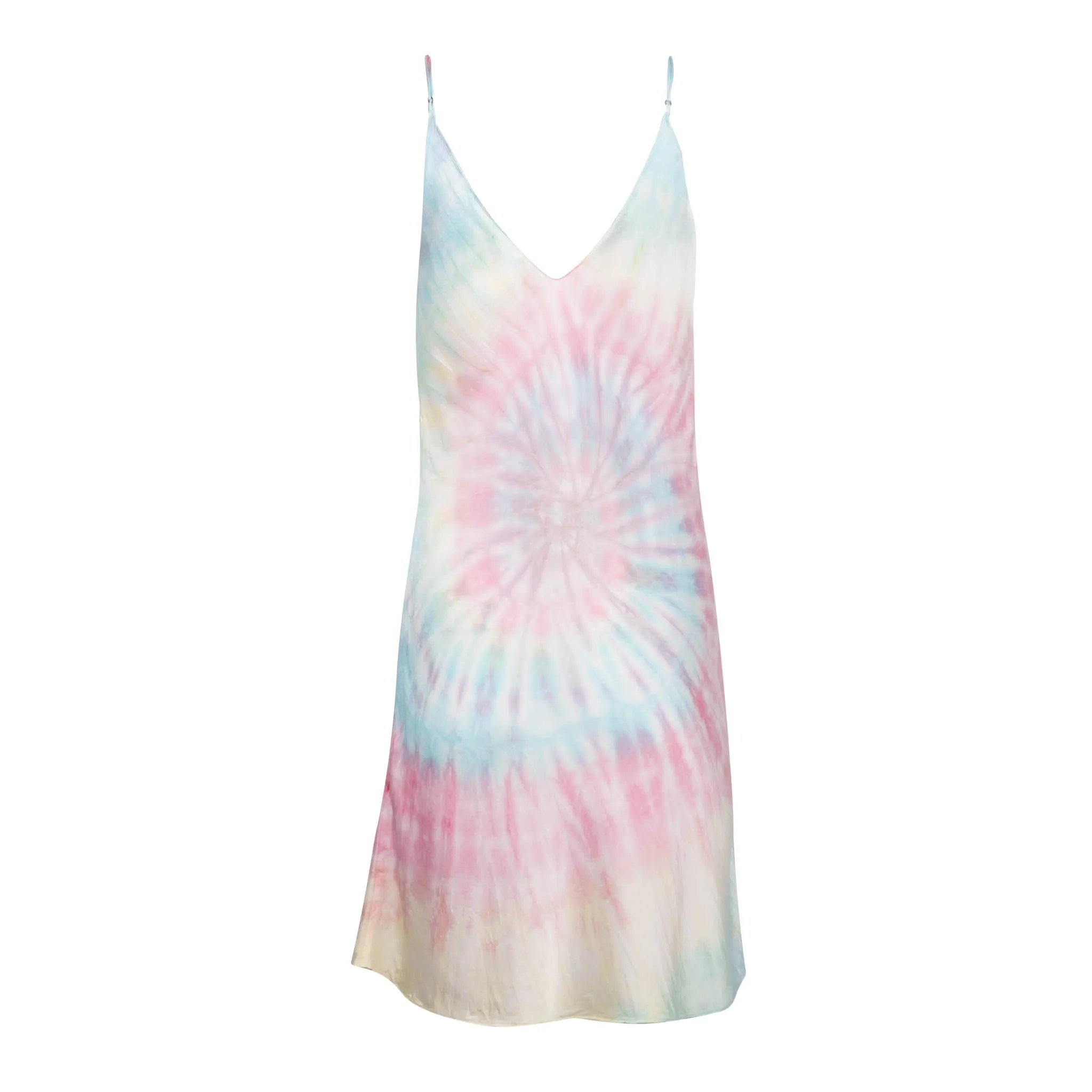 Multi Tie Dye Mini Slip Dress