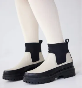 Orion Skies Leather Boot | Milk