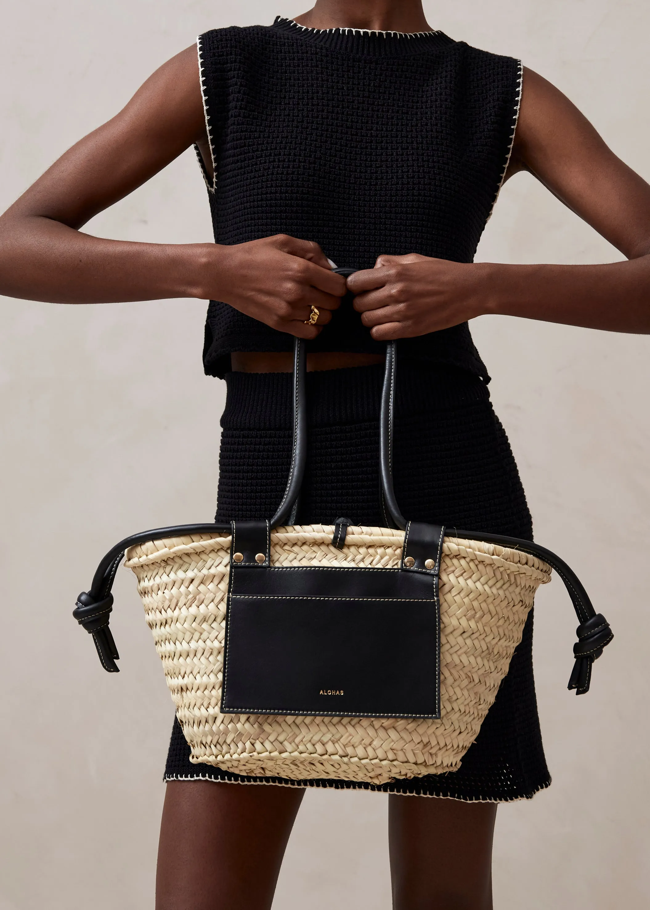 Panier Black Shoulder Bag