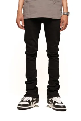 Pheelings EMOTIONALLY DRIVEN FLARE STACK DENIM (JET BLACK)