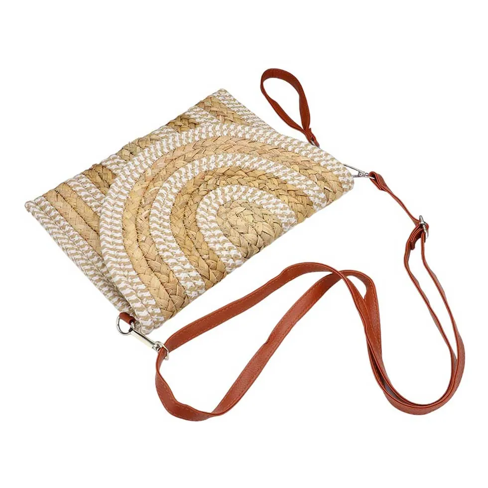 Raffia Straw Braised Envelop Clutch Bag Crossbody Bag