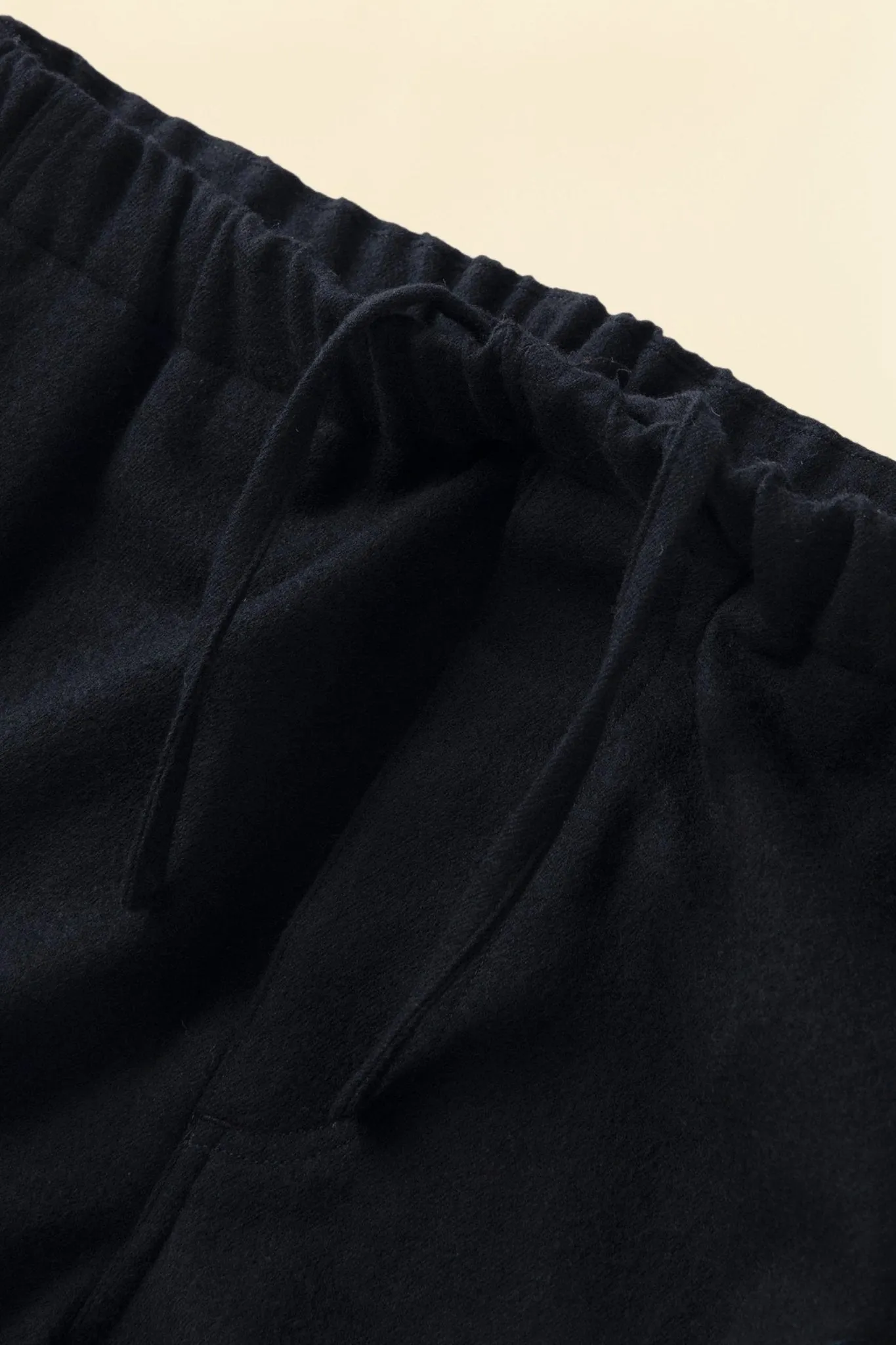 Rats Wool Knit Easy Pants - Black