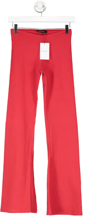 Rendal Red Flared Leggings UK S