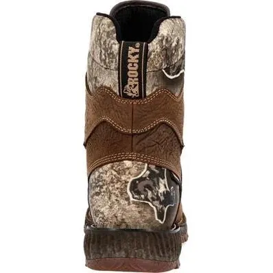 Rocky Men's Hi Wire 8" WP Slip Resist Western Hunt Boot -Earth- RKW0428