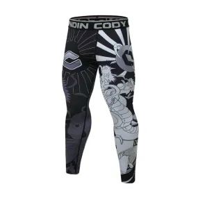 Samurai 'Coy Pond' Compression Leggings Spats